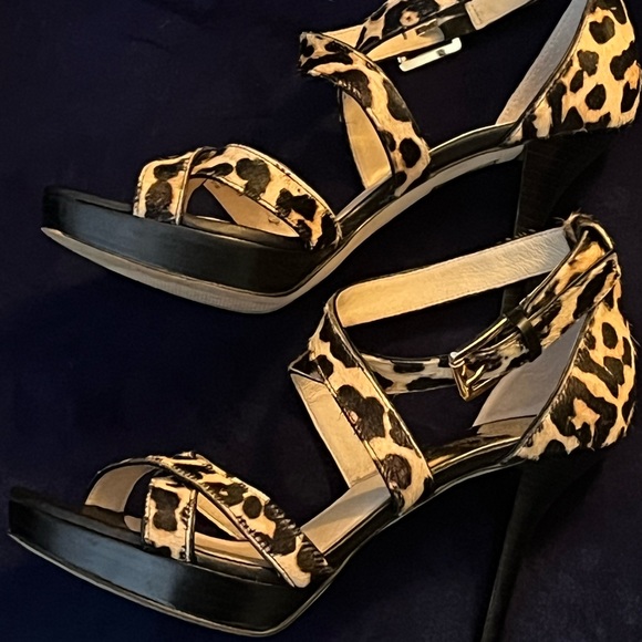 Michael Kors slightly used leopard sandals. - Picture 5 of 5